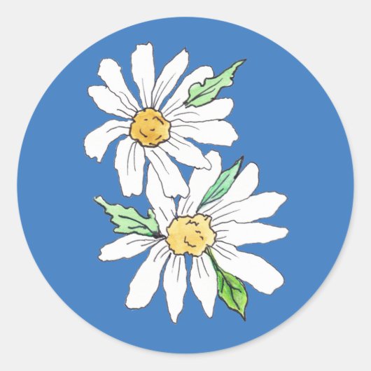 Rond Sticker de marguerite (Devant)