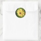 Rond Sticker de marguerite jaune (Sac)