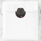 Rond Sticker de mariage gay dans Tuxedo (Sac)
