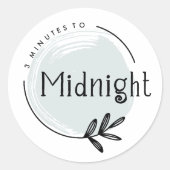 Rond Sticker de marque de logo personnalisé (Devant)