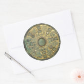 Rond Sticker de médaillon médiéval (Enveloppe)