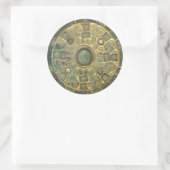 Rond Sticker de médaillon médiéval (Sac)