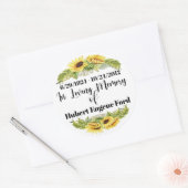 Rond Sticker de Memoriam (Enveloppe)