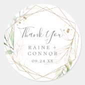 Rond Sticker de Merci de verdure Airy Favor (Devant)