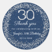 Rond Sticker de Merci Diamonds & Denim 30e Anniversaire (Devant)