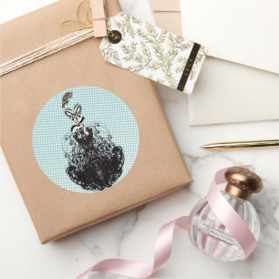 Rond Sticker de mode Diva - Points blancs