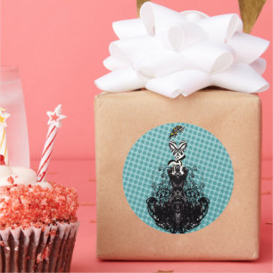 Rond Sticker de mode Diva - Points Bleus