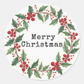 Rond Sticker de Noël (Devant)