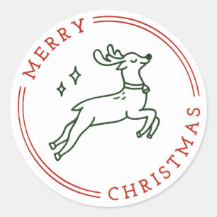 Rond Sticker de Noël