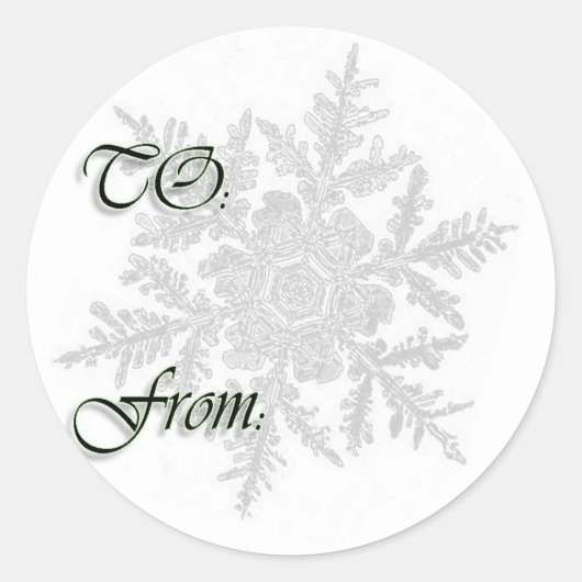 Rond Sticker de Noël à (Devant)