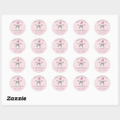Rond Sticker de Noël à la petite-fille (Feuille)