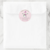 Rond Sticker de Noël à la petite-fille (Sac)