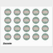Rond Sticker de Noël classique 2 (Feuille)