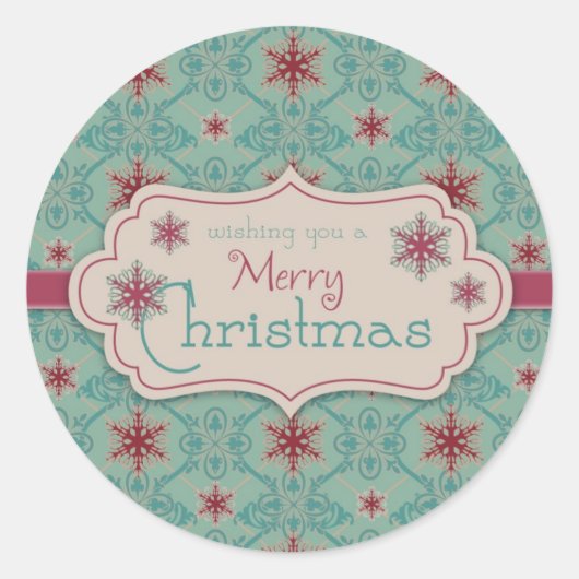 Rond Sticker de Noël classique 2 (Devant)