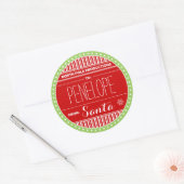 Rond Sticker de Noël de North Pole Productions (Enveloppe)