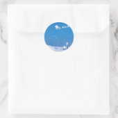 Rond Sticker de Noël d'hiver (Sac)