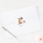 Rond Sticker De Noël Et Boîte Cadeau (Enveloppe)