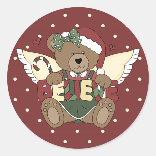 Rond Sticker de Noël mignon (Devant)