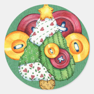 Rond Sticker de Noël - SRF