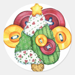 Rond Sticker de Noël - SRF