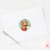 Rond sticker de Noël victorien (Enveloppe)