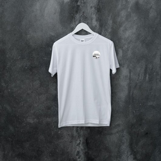 Rond Sticker de nom de famille Silhouette noire