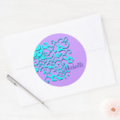 Rond Sticker de nom de Michelle Designer (Enveloppe)