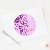 Rond Sticker de nom du concepteur Malia (Enveloppe)