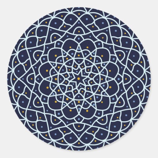 Rond Sticker de nuit céleste (Devant)