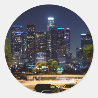 Rond Sticker de nuit de Los Angeles