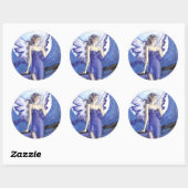 Rond Sticker de nuit de mi-été (Feuille)