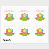 Rond Sticker de Pâques (Feuille)