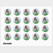 Rond Sticker de Pâques Tervuren (Feuille)