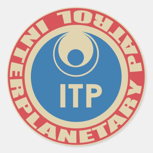 Rond Sticker de patrouille interplanétaire (Devant)