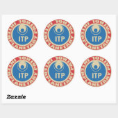 Rond Sticker de patrouille interplanétaire (Feuille)