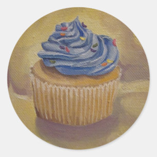 Rond Sticker de peinture de cupcake