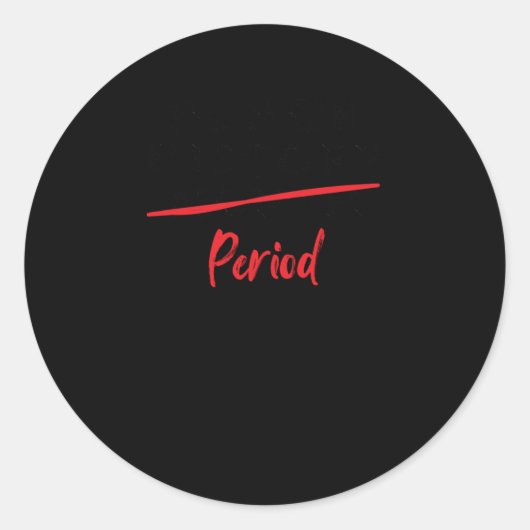 Rond Sticker de période de l'historique noir (mois) (Devant)