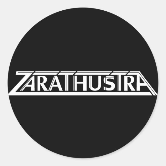 Rond Sticker de petit logo Zarathustra (Devant)