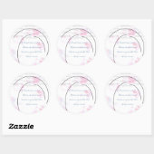 Rond Sticker de philosophie du hijab (Feuille)