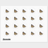 Rond Sticker de phoque 02 (Feuille)