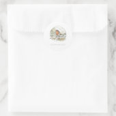 ROND STICKER DE PHOQUE ENVELOPE "NOËL ROBINE" (Sac)