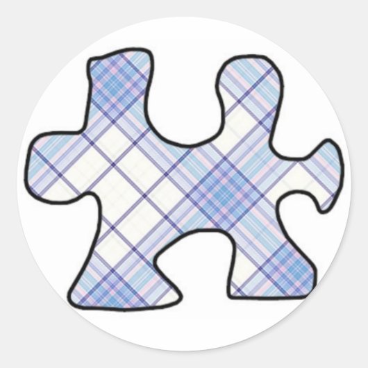 Rond Sticker de pièce de casse-tête (Devant)