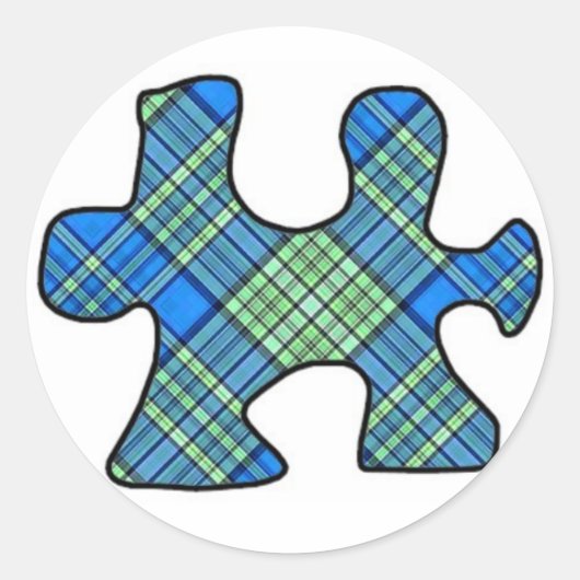 Rond Sticker de pièce de casse-tête (Devant)