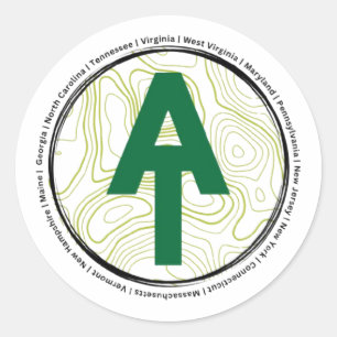 Rond Sticker de piste Appalachian