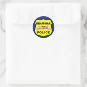 Rond Sticker de police de grammaire (Sac)