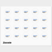 Rond Sticker de police de support1 (Feuille)