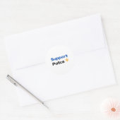 Rond Sticker de police de support1 (Enveloppe)