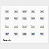 Rond Sticker de police de support2 (Feuille)