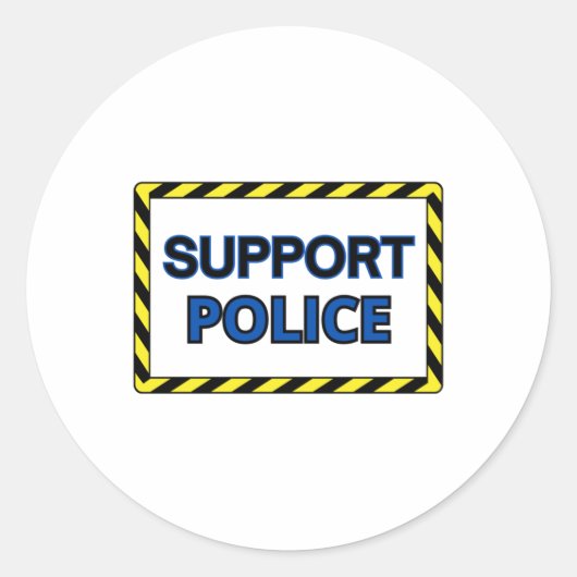 Rond Sticker de police de support2 (Devant)