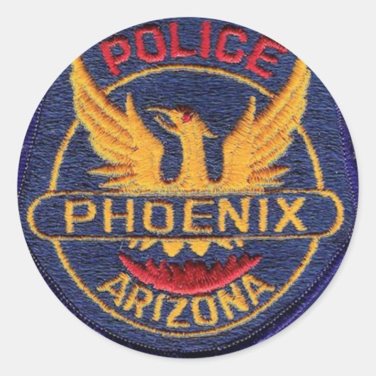 Rond Sticker de police Phoenix (Devant)